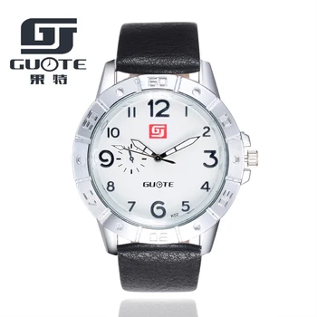 

GUOTE 2020 Mens Watches Top Luxury Brand Quartz Watch Casual Leather Sports Wristwatch Montre Homme Male Clock Relogio Masculino