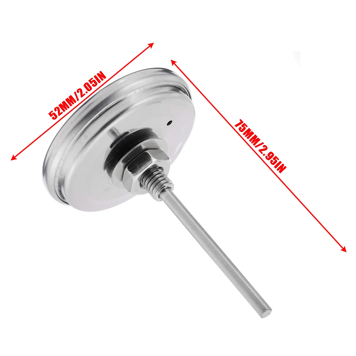 Stainless Steel Temperature Gauge BBQ Smoker Grill Thermometers 300 Degrees Thermometer Mayitr Barbecue Thermometer
