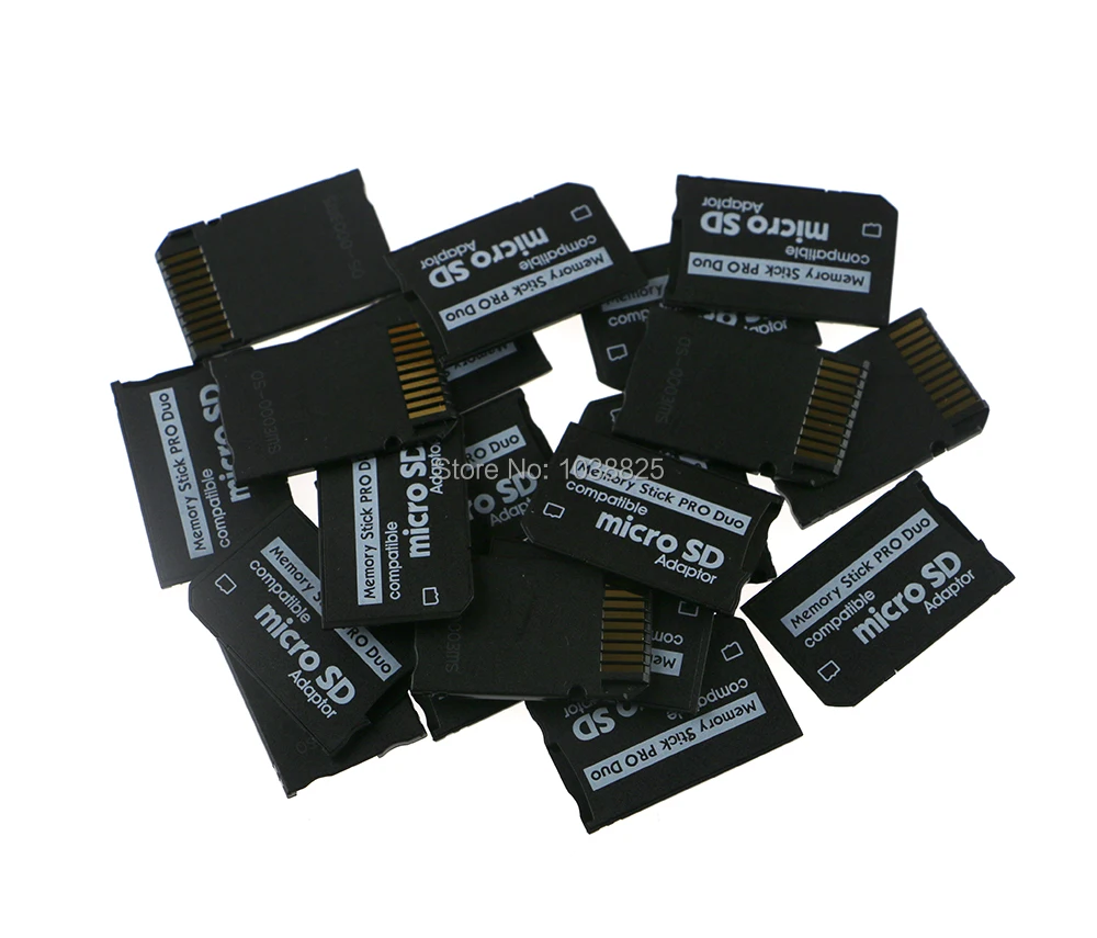 100 шт. картриджи для карт памяти SD TF MS Pro Duo PSP 1000 2000 3000 адаптер слота
