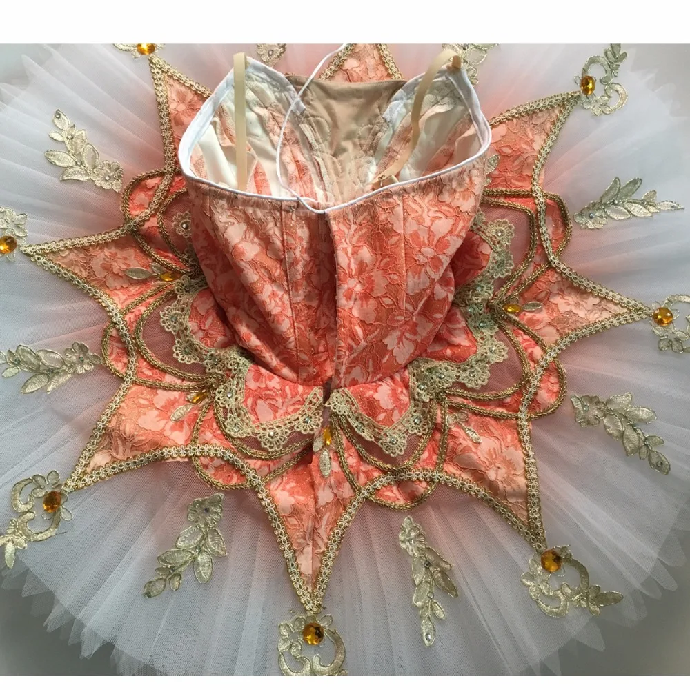 FLTOTURE светильник, розовая балетная блинная пачка для девочек, балетные вариации, производительность, JY2513, профессиональные Балетные костюмы в стиле "щелкунчика"