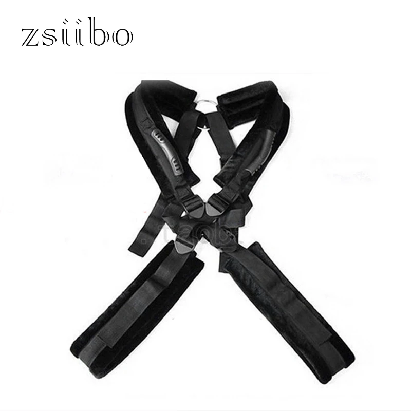 Fetish  BDSM Body harness Swing stand Leg Lift bondage leg open spreader restraint sex love game for women men couple QQTZ19