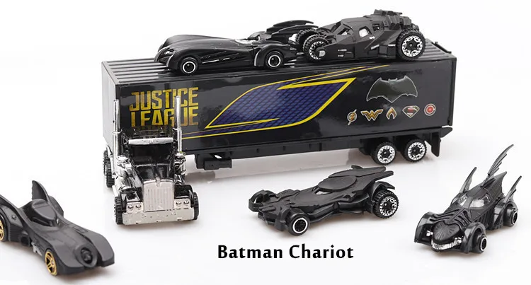 7 шт./компл. Diecast металлические для грузовых автомобилей, Batman Batmobile автомобиль сплав игрушечные машинки автомобиля 1: 64 модели игрушки для детей Детский подарок