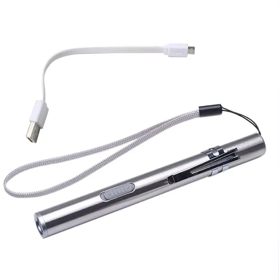 Портативный USB Перезаряжаемый светодиодный фонарик водонепроницаемый брелок с мини-фонариком 717