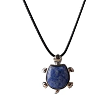 Лазурит черепаха Nacklace натуральный кристалл кварц красный сердолик камни воротники, ожерелье ювелирные изделия