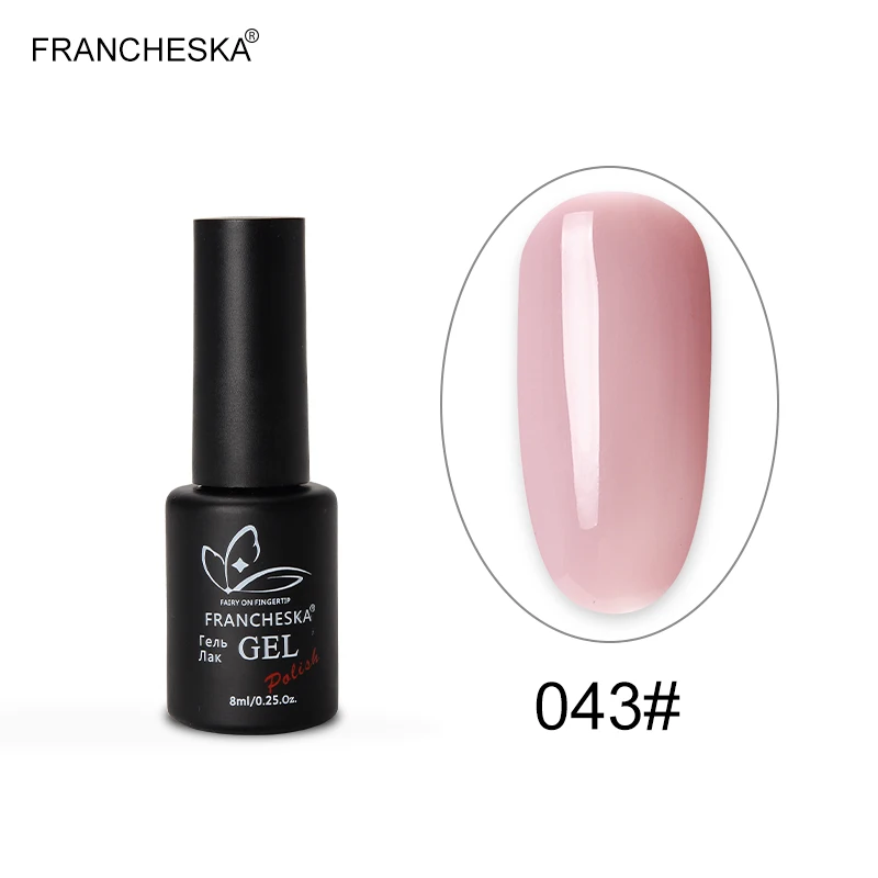 Francheska Гель-лак для ногтей УФ-гель nagels spulletjes gellak Гель-лак nagellak unhas de лак набор цветов nagels nai lart oje - Цвет: gel polish 43