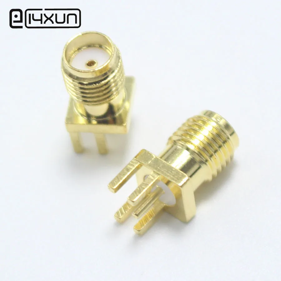 2pcs 1.6mm Pitch SMA female Thru Hole plug 180 DEGREE ( SMA KE ) PCB