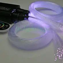 DIY 400 звезд потолочная волоконно-оптическая лампа 32 Вт Светодиодный светильник источник+ волоконно-оптический кабель сенсорный пульт дистанционного управления RGB цвета двойной выход