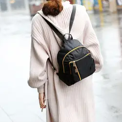Нейлоновый рюкзак женский черный легкий рюкзак женский рюкзак повседневные дорожные сумки для девочки-подростки школьного возраста