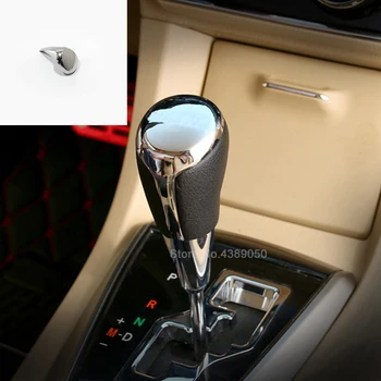 

for Toyota Corolla 2014-2018 E170 ABS Chrome Car gear shift lever knob handle cover trim sticker Accessories Car styling 1pcs