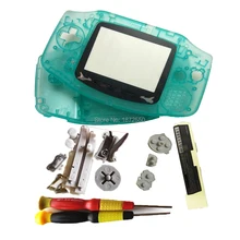 Горячая Распродажа, светящийся зеленый цвет, сменный светящийся корпус, корпус, чехол, чехол для Nintendo dogba GameboyAdvance с карманом Master Lens