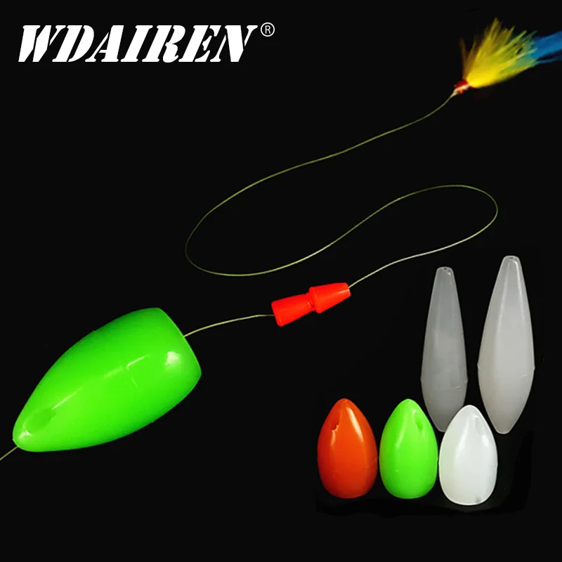 5PCS Fishing Floats Beads Luminous Light Glowing Balls For Night