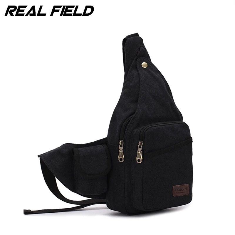 

Kaukko Men Military Messenger Bags Casual Travel Chest Bag Canvas Crossbody Back Pack Men's Shoulder Bag Khaki Army Green
