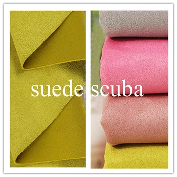 

Fashion Coat Jacket material Knit Peach Suede Scuba Fabric Tecido