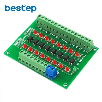 

24V to 5V 8 Channel Optocoupler Isolation Board Isolated Module PLC Signal Level Voltage Converter Board 8 Bit