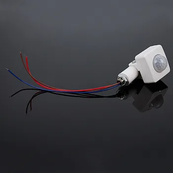 

High Quality Automatic PIR 85-265V Security PIR Infrared Motion Sensor Detector Wall LED Light Outdoor 160 Degrees 10M White