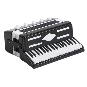 

Finest Plastic Accordion Model Mini Accoridan Miniature for Dollhouse Office Studio Decoration Home Tabletop Cafe Shop Ornament