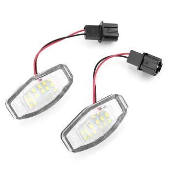 

2pcs White 18 LED License Plate Lights For Honda Accord Civic sedan/hatchback For Honda City MK4 MR-V / Pilot Odyssey