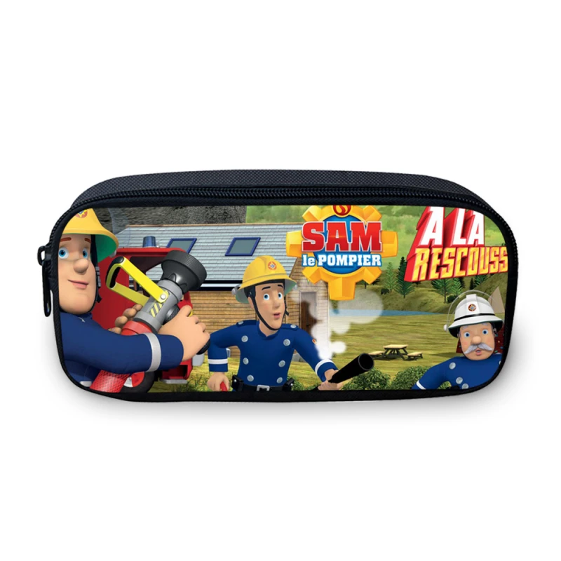 

VEEVANV Brand Cartoon Fireman Sam Printing Coin Purses Bag For Boys Girls Pen Case Pencil Pouch School Supply Stationery Box