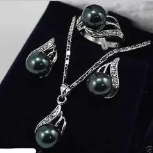 Чудесные Женщины слово красивые ювелирные изделия с зелёными камнями подвеска серьги набор тонкой широкой ювелирные изделия