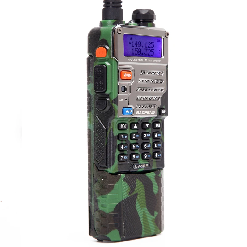 2 шт. Камуфляж Baofeng UV-5RE 8 Вт Tri Мощность ful 3800 мАч 10 км Dual Band long range обновления УФ 5re радио для Пеший Туризм Путешествия