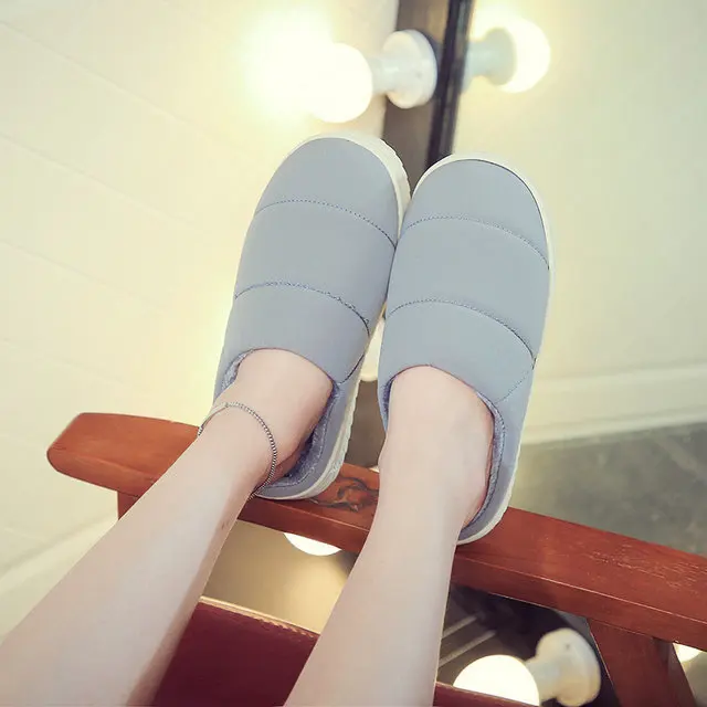 Winter New Arrival Simple Style Men And Women Durable Home Slippers Soft Cotton Comfortable Indoor Antiskid Bedroom Shoes (7)