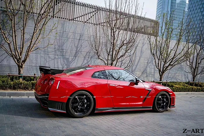 Z-ART для Nismo обвес для GTR R35 для NIssan GT-R передний бампер+ задний спойлер для Nissan GT-R