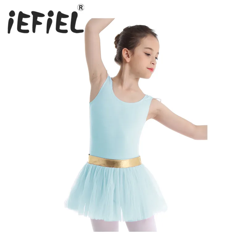 

Cute Kids Girls Party Tulle Ballet Dance Wear Gymnastics Leotard Dancing Tutu Dress Ballerina Costume for Stage Performance