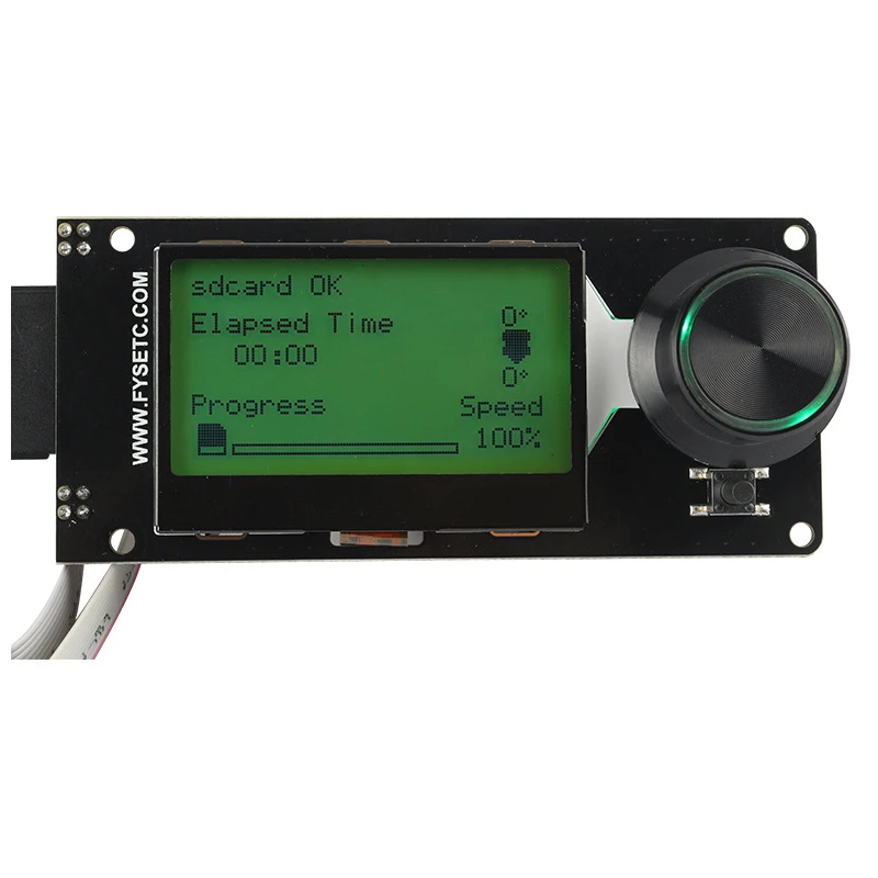 ЖК экран MKS MINI12864 мини 12864 смарт дисплей белый на черном цвете поддержка марлина с