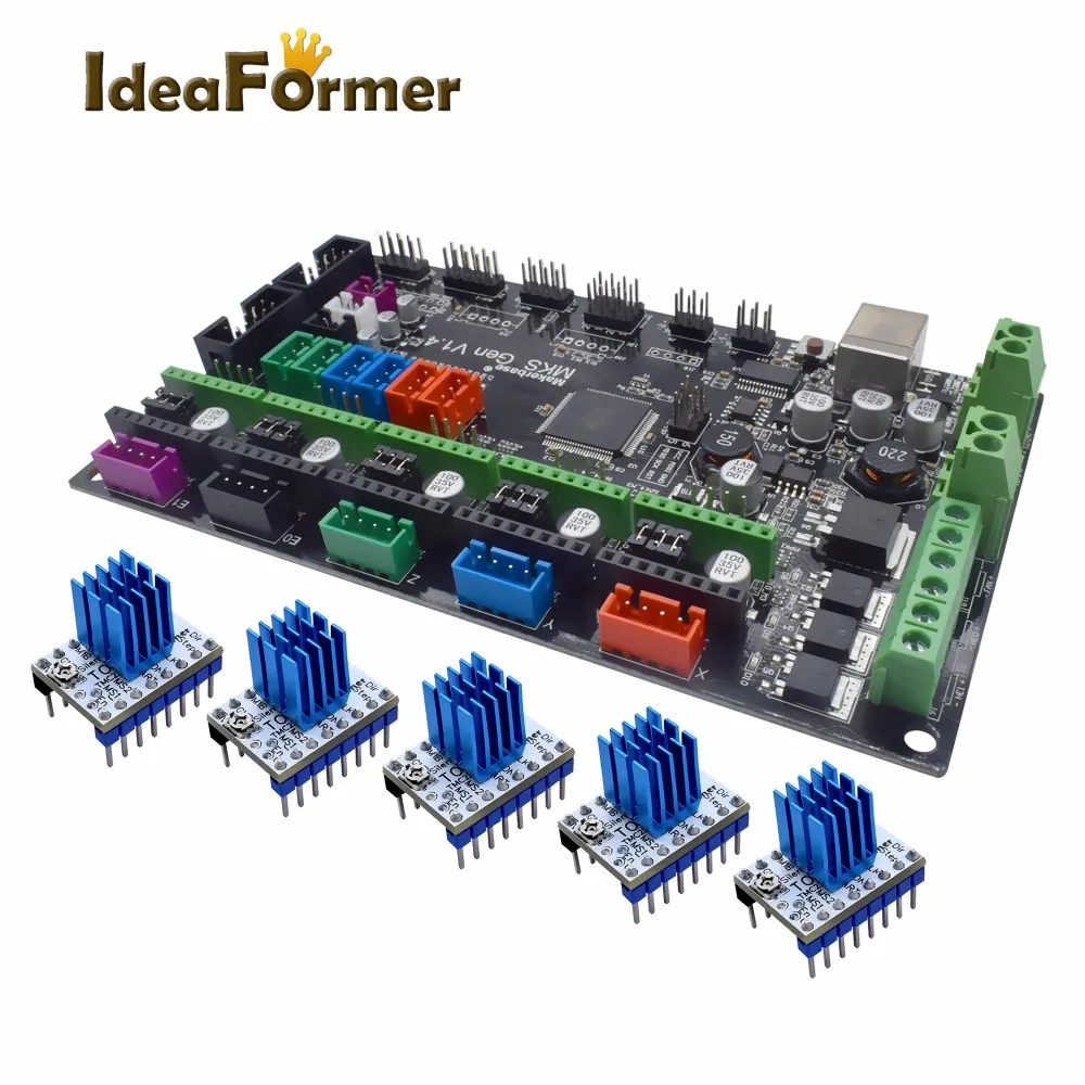 Запчасти для 3D принтера MKS Gen V1.4 плата управления Mega 2560 R3 Материнская RepRap Ramps1.4 +