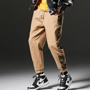 

Fashion Men Camouflage Casual Pants Clothing Men's Cargo Pants Men Cropped Trousers Loose Sweatpants Hip Hop Streetwear Pants