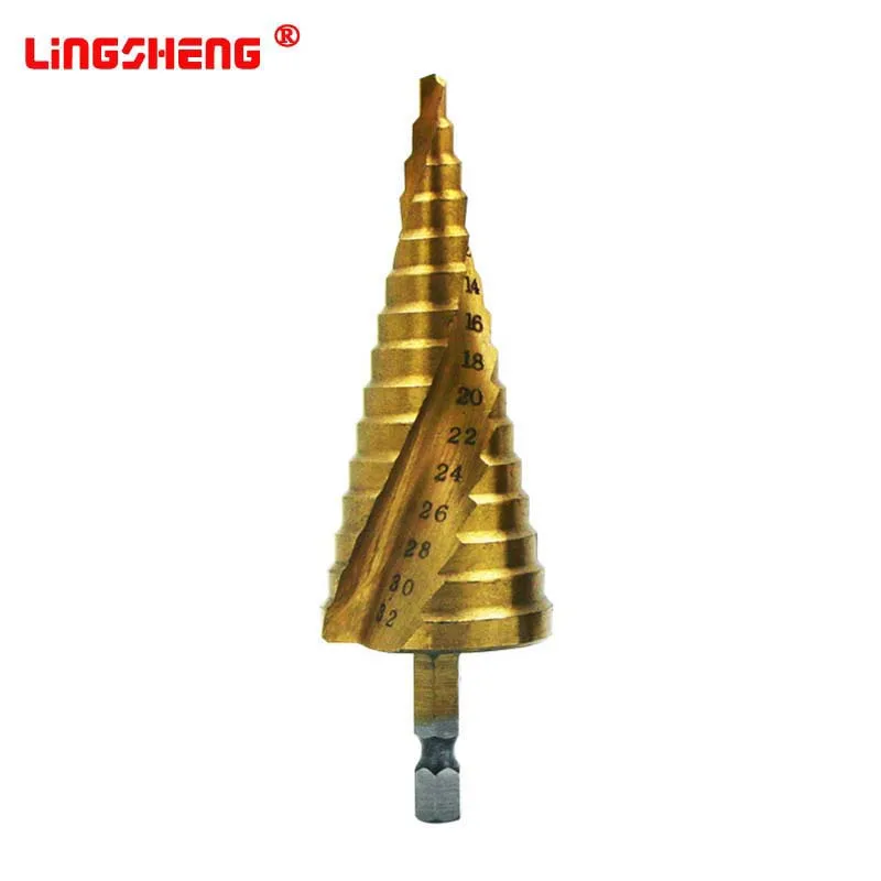 

4-32mm HSS Spiral & Straight Grooved Center Drill Bits Solid Carbide Mini Drill Accessories Titanium Step Cone Metal Drill Bit