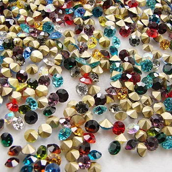 

Mixed colors~SS20~SS40 Round Crystal loose Pointback rhinestones,Glass glue on Garment/Nail art Rhinestones