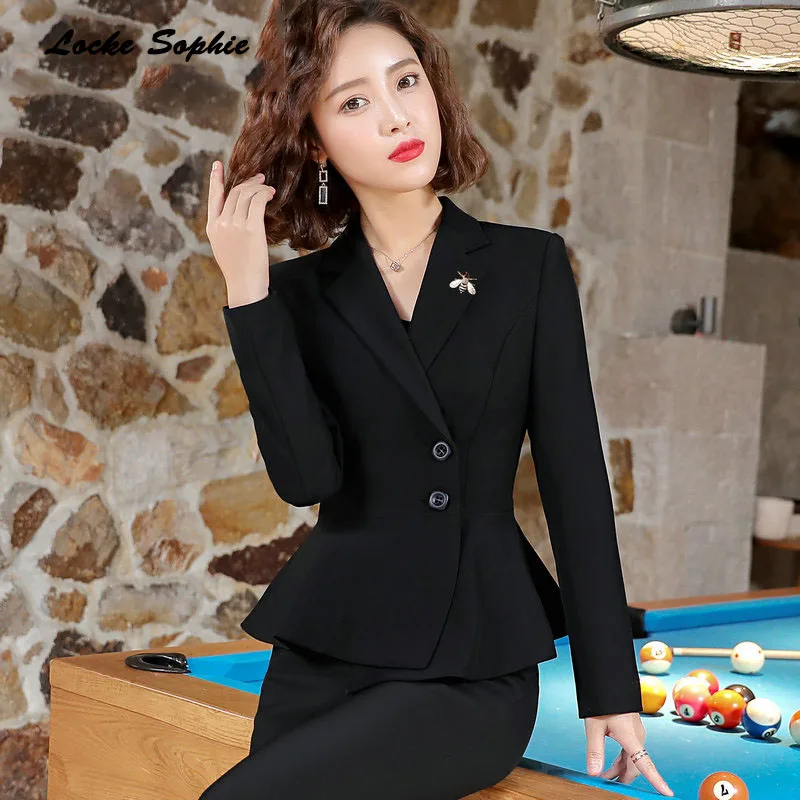 Women's Plus size Blazers coats 2019 Spring cotton blend irregular Small Suits jackets ladies Skinny Office Blazers Suits coats