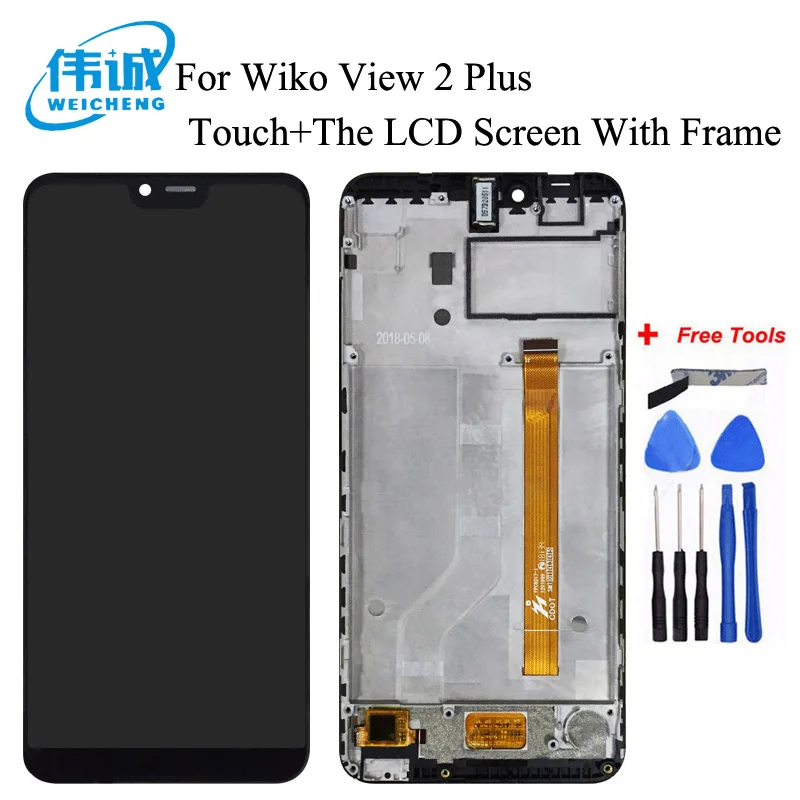 

WEICHENG For Wiko View 2 Plus LCD Display with Touch Screen Digitizer Assembly with Frame For Wiko View 2 Plus