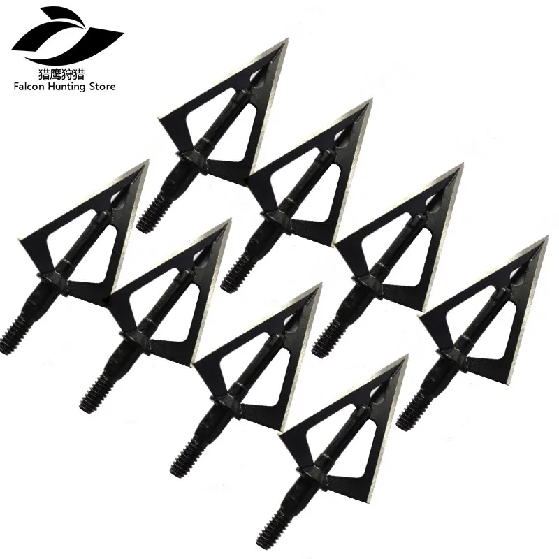 Archery 6PCS Broad head Arrow head 100GR 3 Blade Arrow Tips Points for