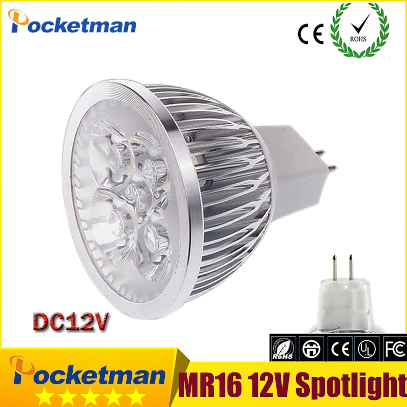 

1x High Power Dimmable MR16 3/4/5 Leds LED Light GU 5.3 LED bulb LED lamp 12V LED COB Spot down light lamp bulb