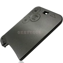 Okey Tech Genuine For Renault Laguna 3 Buttons Smart Key Card Remote Car Key Shell Cover Case Replacement FOB Without Blade