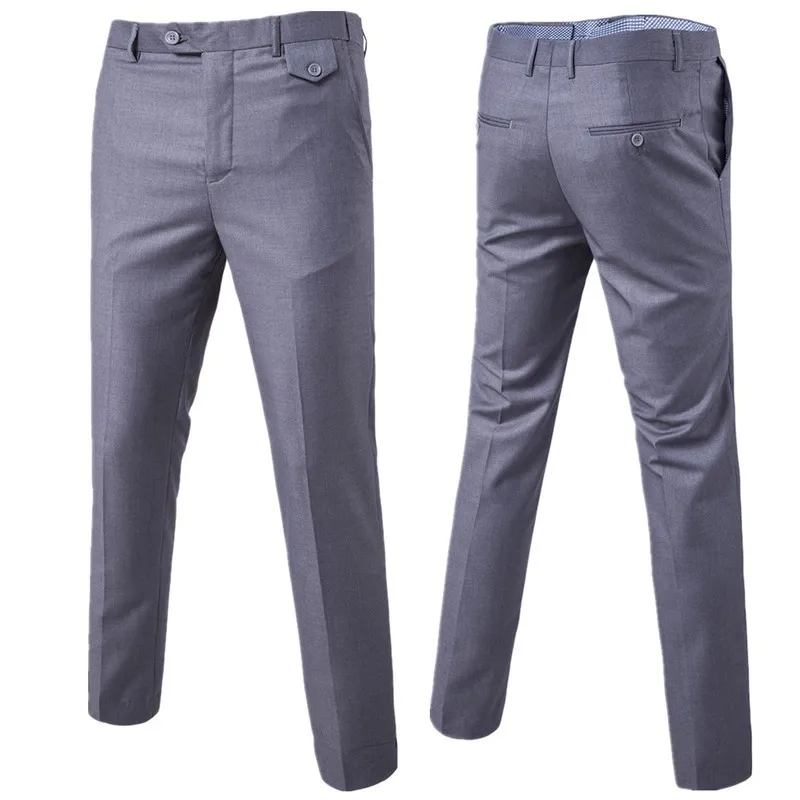 Quality Men Suit Pants Solid Color Casual Business Office Trousers Slim for Men Large Size 6XL business pants suit pants men pants