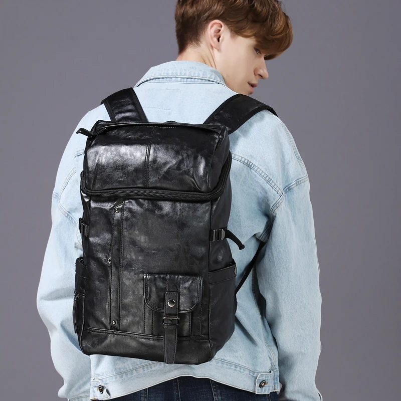 Рюкзак унисекс из ПУ кожи для подростков|fashion leather backpack|leather backpackleather fashion backpack |