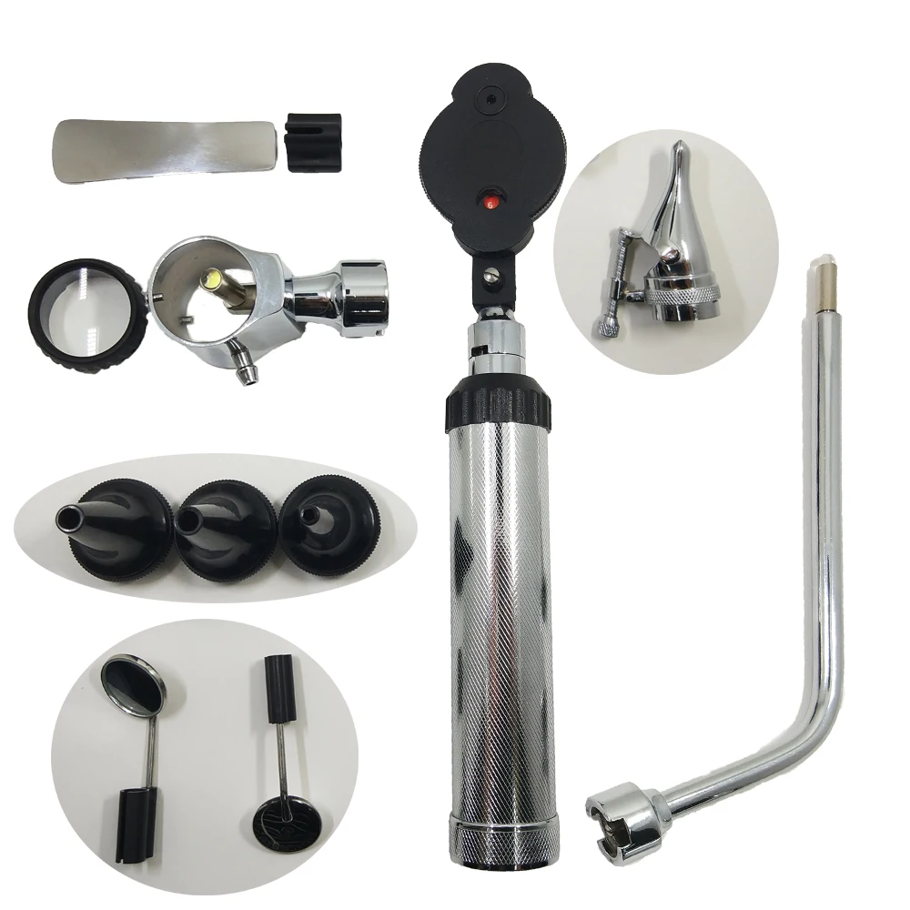  diagnostic ENT set otoscope vaginal speculum ophthalmoscope portable hard case