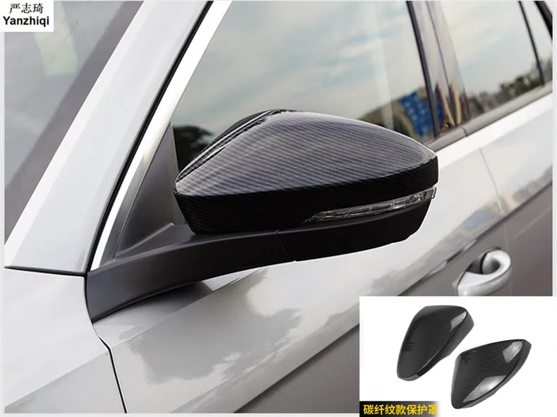 

ABS Chrome Rearview Mirror Cover Styling For Volkswagen T-Roc T Roc 2018 2019 Rear View Mirror Protector Auto Accessories