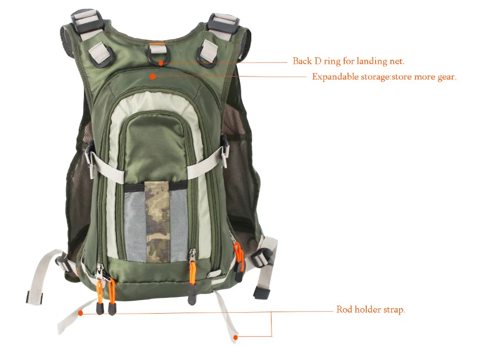 Многофункциональные уличные сумки спортивный рюкзак охотничий рыболовный жилет аксессуары для альпинизма сумка+ 2л гидратационный пакет для воды мочевого пузыря