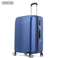 Uniwalker Чемодан комплект из 2 частей Spinner PET Чемодан, 20 "и 24" Расширяемый легкий чемодан на колесиках с замком TSA