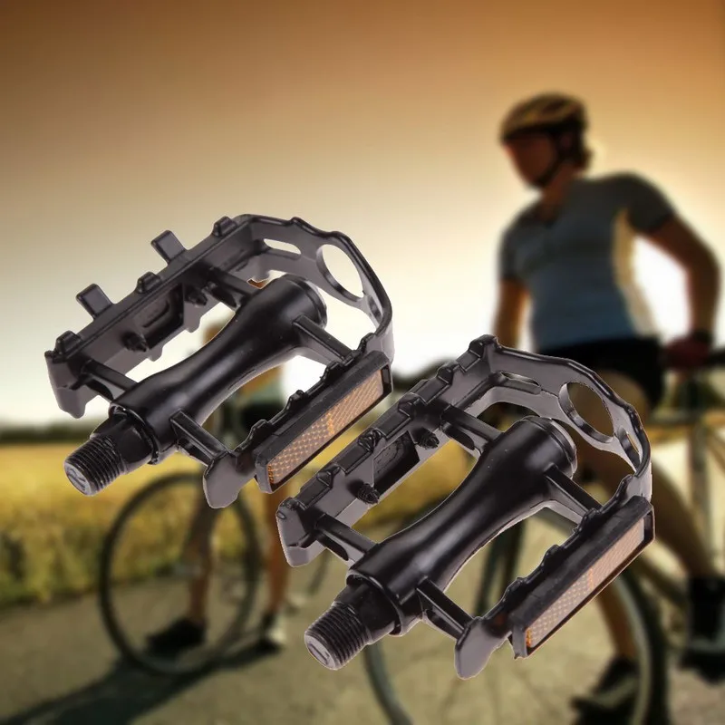 1 пара, ультралегкие велосипедные алюминиевые педали, сплав, MTB, велосипедные педали, 9/16 дюйма, педали с резьбой, для шоссейного велосипеда, подшипник, Плоские Педали запчасти для велосипеда