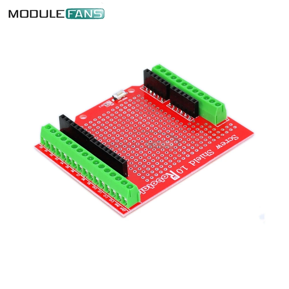 Proto Винт Щит Собранный прототип терминал Плата расширения модуль для Arduino IO I/O UNO R3 MEGA2560 Двусторонняя SMT припоя