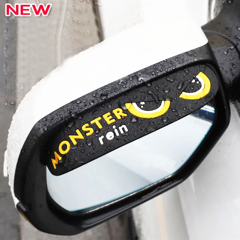 

Car Rearview Mirror Rain Eyebrow Stickers National Flag Design Fit For Most Car Mirror Rain Shield Shade Cover Protector Styling