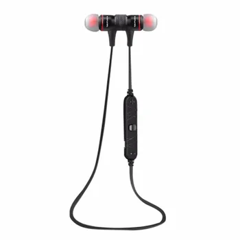 

Sport Running Bluetooth Headphone Magnetic Suction Wireless Earphone Headset Stereo Earbuds Earpiece with Mic for Smartphone N