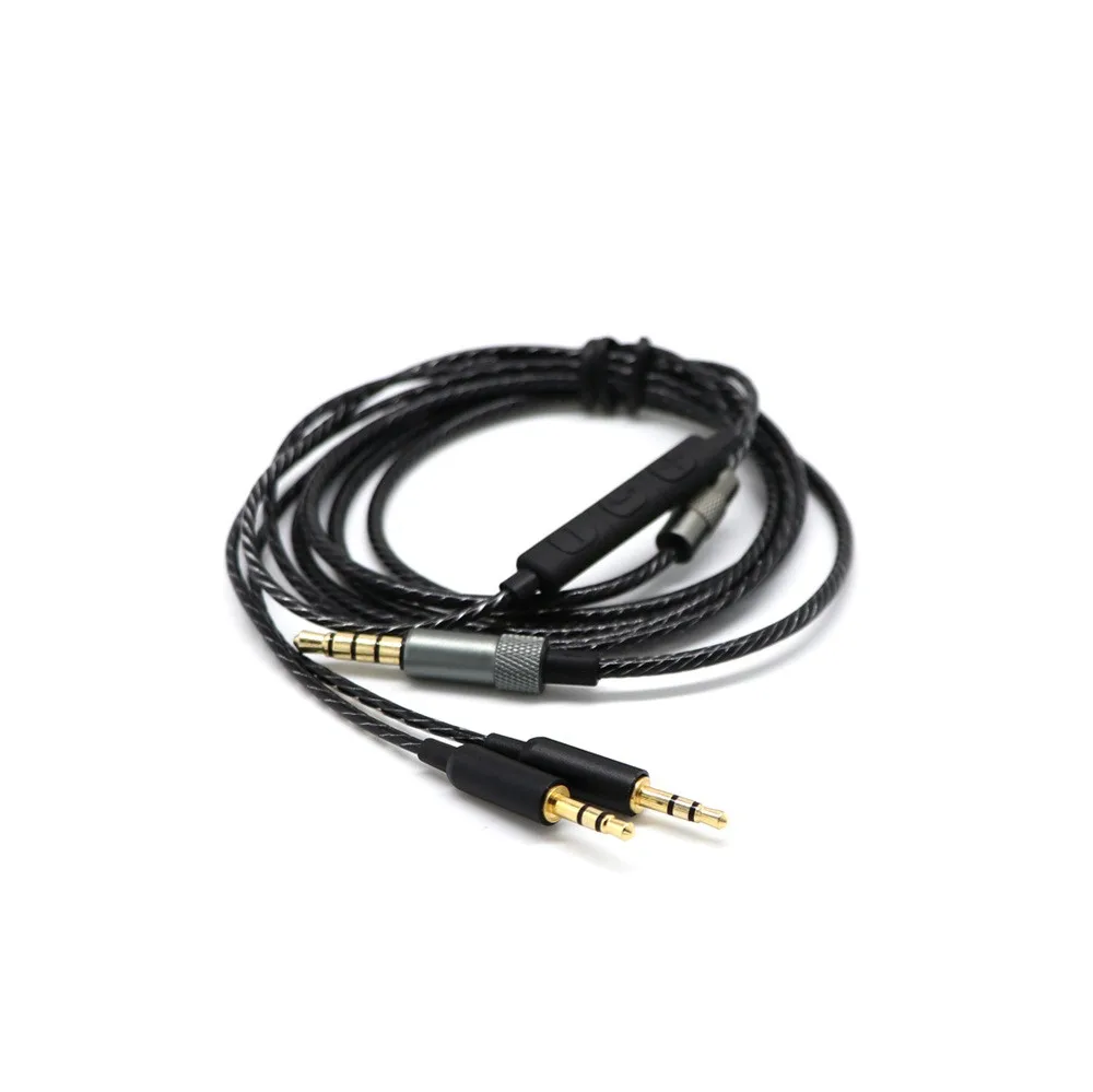 

VOBERRY High Quality 120cm Headphone Cable Remote + Mic For Sol Republic Master Tracks HD V8 V10 V12 dropship