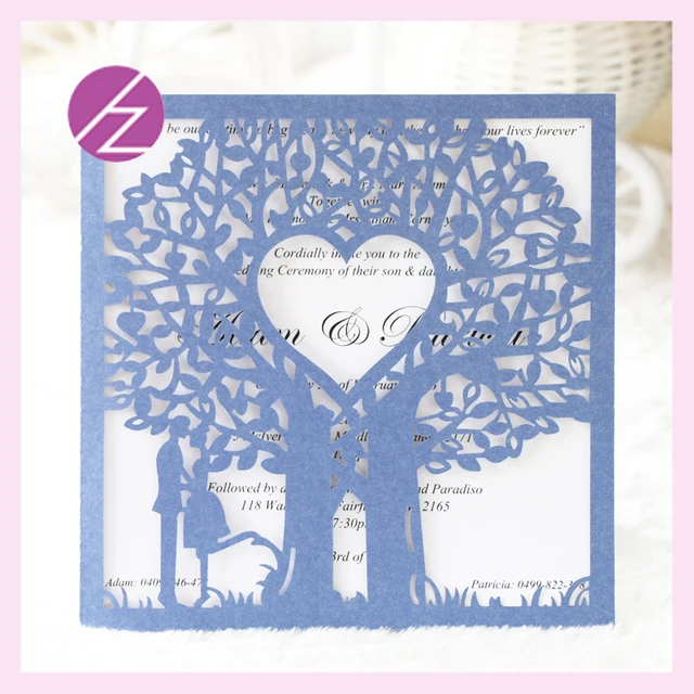 20pcslot romantic and sweet love wedding invitation card printing tree and happy couple luxurious - Invitation Card Printing 20pcslot romantic and sweet love wedding invitation card printing tree and happy couple luxurious - Invitation Card Printing