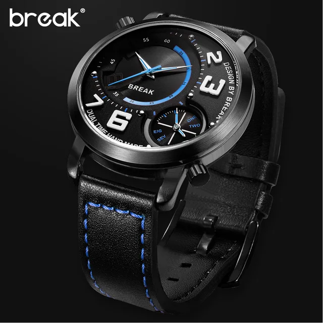 Sport Style Dual Time Zone Quartz Wristwatches 1